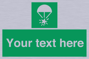 Custom sign safe condition Rocket parachute flare